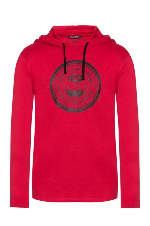 Hooded t-shirt with logo, zdjęcie 1 Hooded t-shirt with logo od Balmain